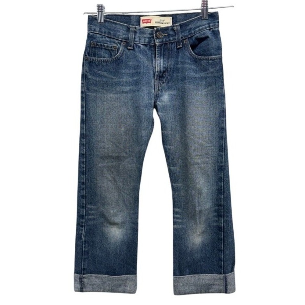 Levis 514 Women's Slim Straight Blue Jeans Size 12 Reg W26 L26 Medium Wash